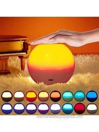 Night Light for Kids,Baby Bedside lamp Rechargeable LED Nursery Night Lights Bedroom Breastfeeding Light with Touch Sensor and Remote Control Portable Ambient Light for Home Décor,Kids Room
