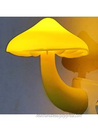Night Lights for Adults Kids NightLight Cute Mushroom LED Night Light Plug in Wall Lamps Warm Yellow