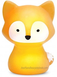 SomeShine Kids Night Light Rechargeable Fox Nursery Night Light with Auto-Off Timer Safe and Durable Kawaii Lamp and Glowing Companion for Baby Feeding Diaper Changing and Midnight Bathroom Trips