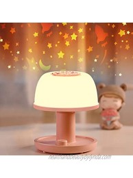 Toddler Night Light Lamp LICKLIP Dimmable LED Bedside Lamp with Star Projector Kids Night Lights with Timer Design & Color Changing Portable Rechargeable Lamp Cute Gifts for Children Bedroom