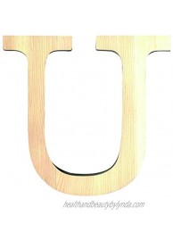 Artemio 14001127 Wooden Letter U Upper Case-19 cm
