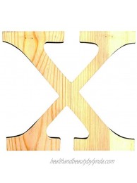 Artemio 14001130 Wooden Letter x Upper Case-19 cm