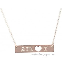 Amor For Travel Industro Necklace Rose Gold