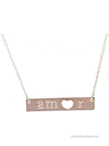 Amor For Travel Industro Necklace Rose Gold