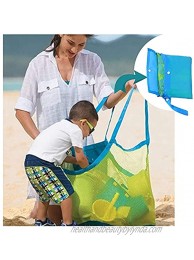 ANGELBB Beach Mesh Tote Bag Shell Storage Bag Sand Away Waterproof Toys for Swim Boating Green