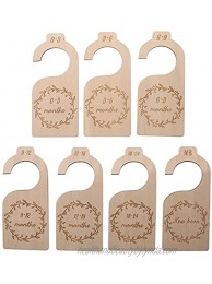 Baby Closet Dividers Adventure Baby Closet Dividers By Month Nursery Closet Organizer Wooden Newborn Wardrobe Divider Kids Clothes Divider to Arrange Clothes with Separator By Size or Age for Baby Shower 0 24 Months 7 Pack