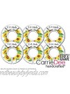 CarrieDee Handcrafted Baby Clothes Size Dividers Girls Sunflower Nursery Closet Organizers Baby Girl Floral Nursery Decor Set of 6 0-3m 18-24m
