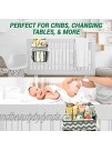 Hanging Diaper Caddy Organizer Large Nursery Storage for Essential Newborn Baby Items 2 Compartments 3 Mesh Pockets Durable Hooks to Hang on Bassinet Changing Table Crib by Babywards