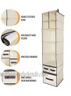 Stone and Clark Hanging Closet Storage for Homes Dorms & Craft Rooms | Hanging Storage Shelves for Shoes Sweaters and Towels | Hanging Storage Shelves Set of 2 with Shelves and Drawer