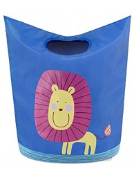 KMD Kids Laundry Hamper Collapsible Dirty Clothes Basket Pop Up Bin for Baby Nursery Boys and Girls Bedroom Decor Lion