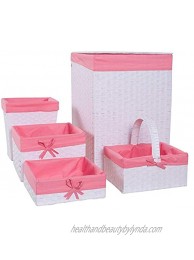 Redmon Budget Series Basket White Pink
