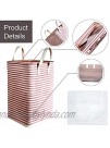 RONIXIL Laundry Hamper 72L Freestanding Large Laundry Basket Collapsible Clothes Hamper with Easy Carry Extended Handles for Clothes Toys Red