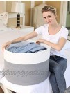 20" x 20" x 15" Extra Large Storage Basket with Lid Cotton Rope Storage Baskets Laundry Hamper Toy Bin for Toys Blankets Pillows Storage in Living Room Baby Nursery Large Basket Grey with Cover