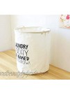 CAM2 21.6" Laundry Baskets Collapsible Waterproof Cotton Linen Foldable Laundry Hampers Storage Bin Organizer Baskets with Handles for Clothes Toy Nursery Today