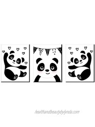 Big Dot of Happiness Party Like a Panda Bear Nursery Wall Art Kids Room Decor and Panda Home Decorations Gift Ideas 7.5 x 10 inches Set of 3 Prints