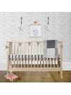 Stephan Baby Cotton Crochet Nursery Garland Grey Triangles