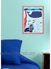 The Kids Room by Stupell Graphic Art Wall Plaque Whale in The Ocean 11 x 0.5 x 15 Proudly Made in USA