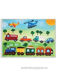 The Kids Room by Stupell Planes Trains and Automobiles Rectangle Wall Plaque