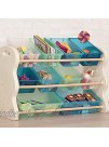 B. spaces by Battat – Totes Tidy Toy Organizer – Kids Furniture Set Storage Unit with 10 Stackable Bins – Ivory Sea and Mint
