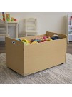 Humble Crew Natural Toy Box with Wheels