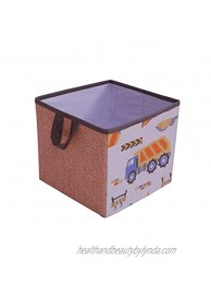 Bacati Construction Multicolor Boys Cotton Storage Box