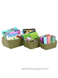 Becker's School Supplies Nesting Baskets Soft Green Set of 3
