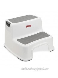 Nuby 2 Step Up Stool for Kids for Bathroom Kitchen and Potty Training