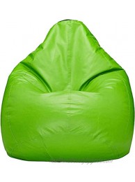 Bean Bag Chair Cover No Fillers for Kids Room with Zipper Stuffed Animal Storage Bean Bag Cover Only in Soft Stain Proof Leatherette Material X-Large Green