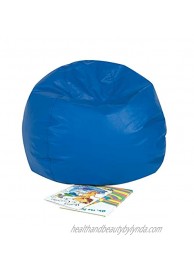 Children's Factory CF610-001 26" Kids Bean Bag Chairs Flexible Seating Classroom Furniture Beanbag Ideal for Boy Girl Toddler Daycare or Playroom Blue