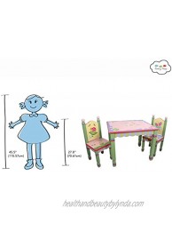 Fantasy Fields Magic Garden Thematic Kids Wooden 2 Chairs Set | Imagination Inspiring Hand Crafted & Hand Painted Details | Non-Toxic Lead Free Water-Based Paint