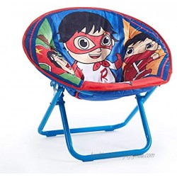 Idea Nuova Ryan's World Toddler 19” Folding Saucer Chair with Cushion Ages 3+