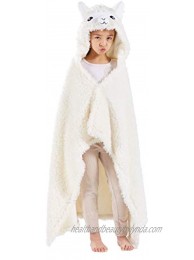 ATOZ Animal Wearable Blanket for Kids Hooded Blanket with Sleep Christmas Children Flannel Dress-Up Cozy Costume Cloak