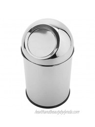 G.E.T. Enterprises Stainless Steel 6.75" Stainless Steel Table Top Trash Can with Mirror Finish Stainless Steel Coffee Station Collection SSTB-11 Pack of 1