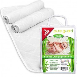 Changing Pad Liners [3 Pack] Waterproof Changing Pads Liners Extra Large 27" X 14" Baby Diaper Changing Table Pad