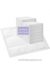 Disposable Changing Pad Liners 50 Pack Incontinence Changing Pads Diaper UnderPads Ultra Soft Super Absorbent Waterproof Mat 24 x18 in
