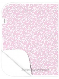 Kushies Deluxe Waterproof Changing Pad Liners 20 x 30 inches Baby Changing Table Pad Covers Baby Changing Pads in Pink Berries Diaper Changing Pad Cover Waterproof for Changing Station