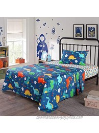 100% Cotton Sheets Kids Full Sheets for Kids Girls Boys Teens Children Sheets Bed Sheets for Kids DinosaurFull…
