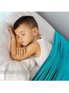 Galagee Sensory Compression Bed Sheet for Kids with Mesh Wash Bag Comfortable,Stretchy,Breathable Compression Sheet Help with Autism,ADHD,SDP,Sensory Processing Disorder Twin Size,Turquoise