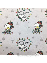 Home Berkshire Peanuts Christmas Lights Queen Size Sheet Set Snoopy Woodstock Gray