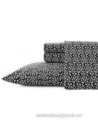 Marimekko Percale Collection Sheet Set-100% Cotton Crisp & Cool Lightweight & Moisture-Wicking Bedding Queen Pikkuinen Unikko Black