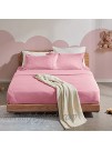 SLEEP ZONE Ultra Soft Kids Queen Size Sheet Set 4-Piece Wrinkle & Fade Resistant Double Brushed Microfiber Sheets Set with Pillowcase Queen Ballet Pink