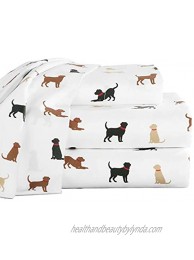 Whimsical Novelty Printed Dog Bedding Sheet Set | Home Linens Bedding