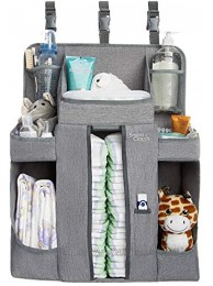 Large Hanging Diaper Caddy Organizer Playard or Wall Diaper Stacker Crib Diaper Organizer for Changing Table or Wall Nursery Organizer and Storage Stand Diaper Holder Baby Shower Gifts Boy and Girl