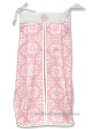 Trend Lab Versailles Pink and White Diaper Stacker
