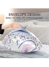 Cute Unicorn Kids Satin Pillowcase Toddler Girls Baby Silk Pillow Cases for Hair and Skin Standard Size Slipping Pillow Cover Set with Envelope Closur 20x26 Pillowcase Decorative for Child Sofa Bed