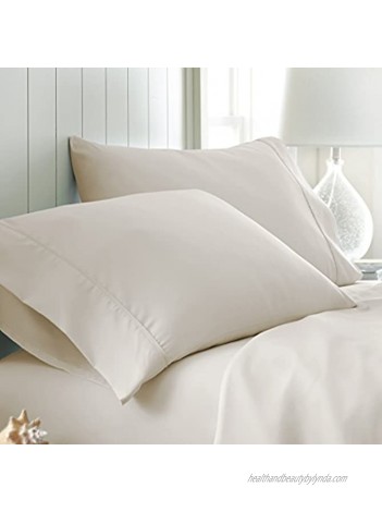 ienjoy Home 2 Piece Double Brushed Pillowcase Set Standard Cream