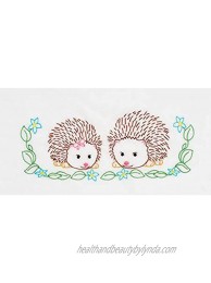 Jack Dempsey JDN1605.861 Children's Hedgehogs Pillowcase