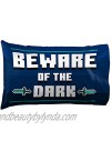 Jay Franco Minecraft Beware of The Dark 1 Single Pillowcase Double-Sided Kids Super Soft Bedding Features Creeper Enderman Zombie & Skeleton Official Minecraft Product