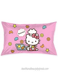 Phteey Cute Cartoon Anime Cat Pillowcase 20X30in Kid's Pillow case,Soft Solid Cushion Cover for Home Decoration Sofa and Chair Car Decoration Office