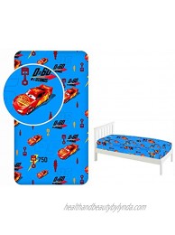 Disney Pixar Cars Single Fitted Sheet 90 x 200 cm,100% Cotton,Official Licensed